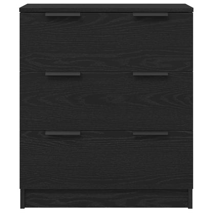 Credenza Rovere Nero 60 x 30 x 70 cm Legno multistrato