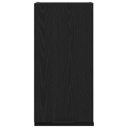 Mobiletto da parete in rovere nero 32x20x67 cm in legno ingegnerizzato | homemem39