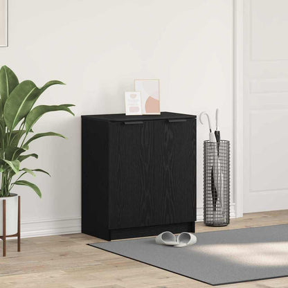 Mobile per scarpe Rovere Nero 59 x 35 x 70 cm Legno multistrato