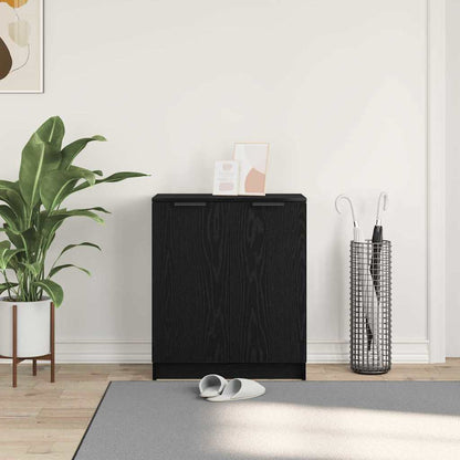 Mobile per scarpe Rovere Nero 59 x 35 x 70 cm Legno multistrato