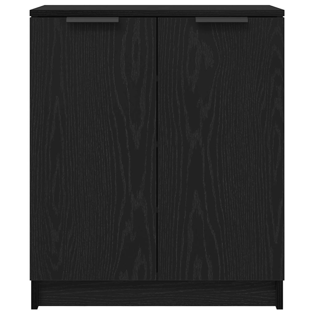 Mobile per scarpe Rovere Nero 59 x 35 x 70 cm Legno multistrato