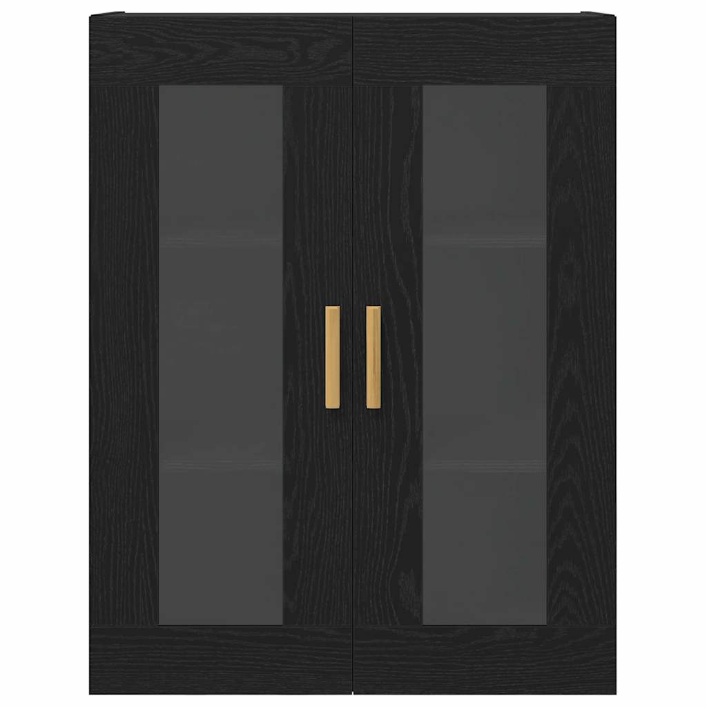 Armadietto a muro Rovere Nero 69,5 x 34 x 90 cm