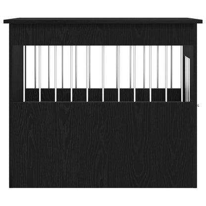 Mobile per cuccia per cani Rovere Nero 55x80x68 cm in legno ingegnerizzato