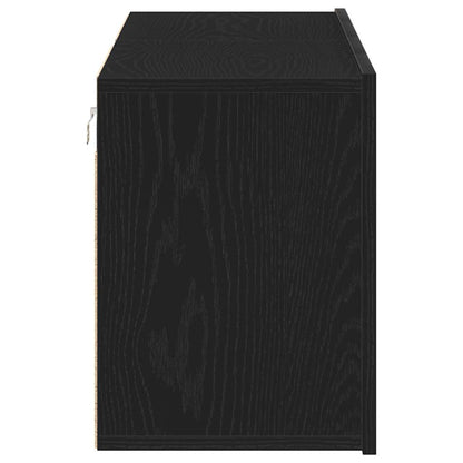 Mobili Porta TV 2 pz Rovere Nero 120x30x41 cm Legno di Argilla