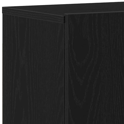 Mobili Porta TV 2 pz Rovere Nero 120x30x41 cm Legno di Argilla