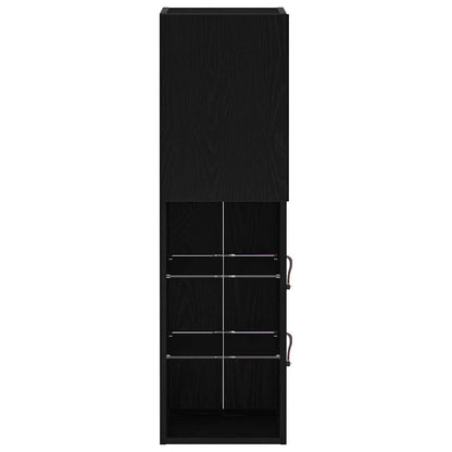 Mobile TV Nero 30,5 x 30 x 102 cm Legno multistrato