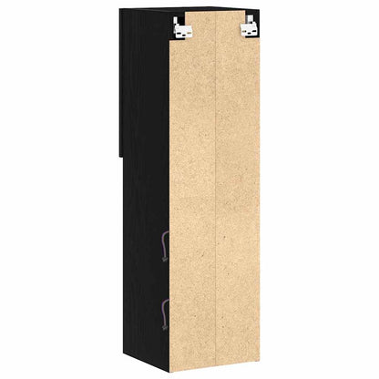 Mobile TV 2 pcs Nero 30,5 x 30 x 102 cm Legno multistrato