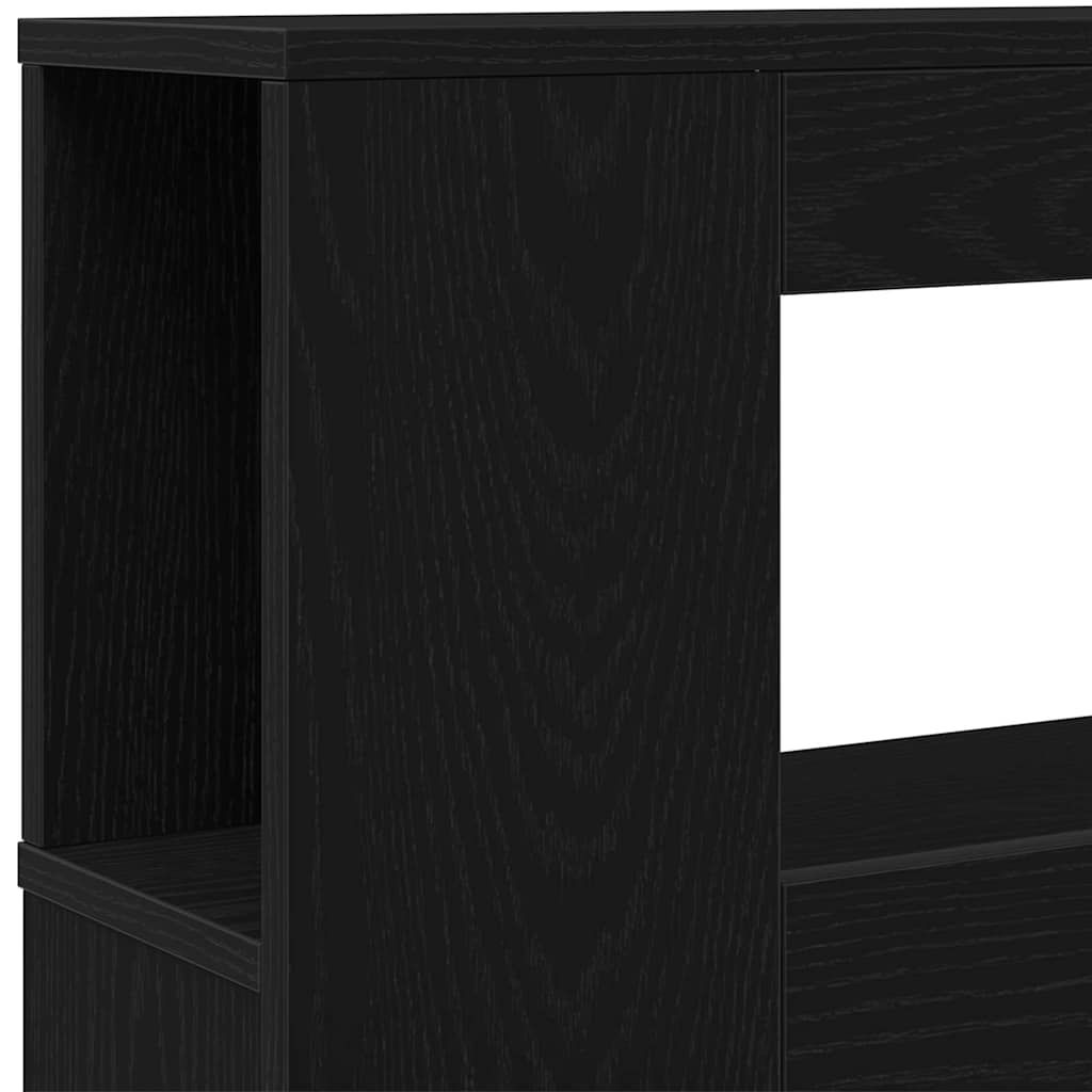 Testiera LED con strisce LED Rovere Nero 140 x 18,5 x 103,5 cm | homemem39