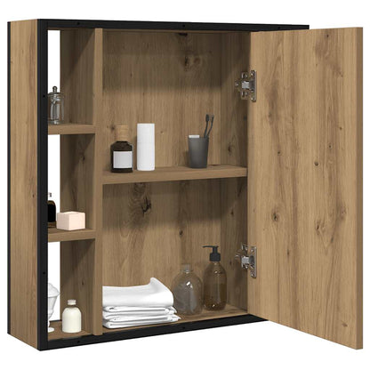 Mobile Bagno Specchio Rovere Artigianale 60x16x60 cm Truciolato | homemem39