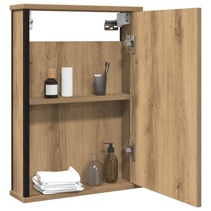 Mobile Bagno Specchio Rovere Artigianale 42x12x60 cm Truciolato | homemem39
