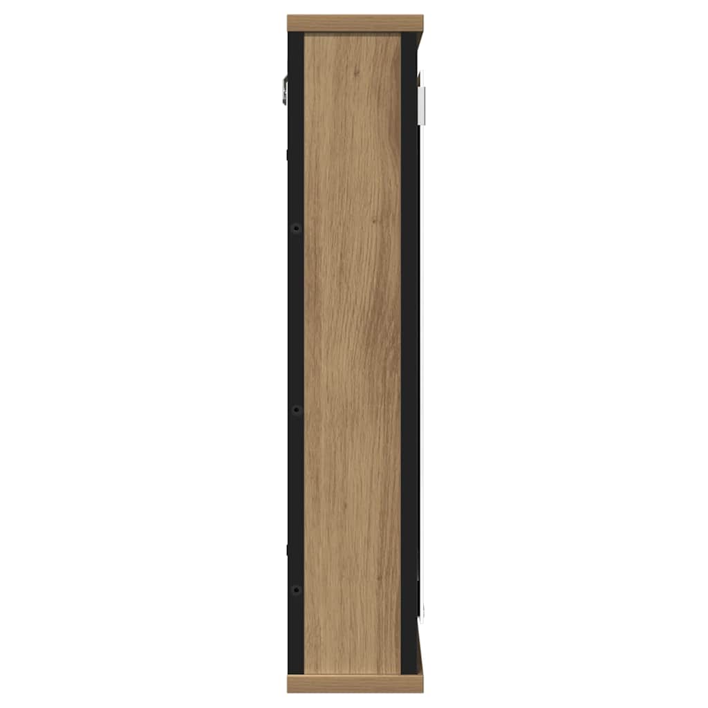 Mobile Bagno Specchio Rovere Artigianale 42x12x60 cm Truciolato | homemem39