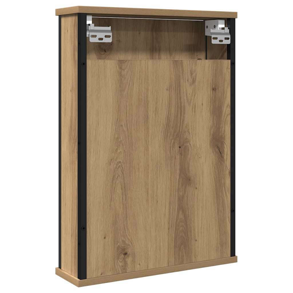 Mobile Bagno Specchio Rovere Artigianale 42x12x60 cm Truciolato | homemem39