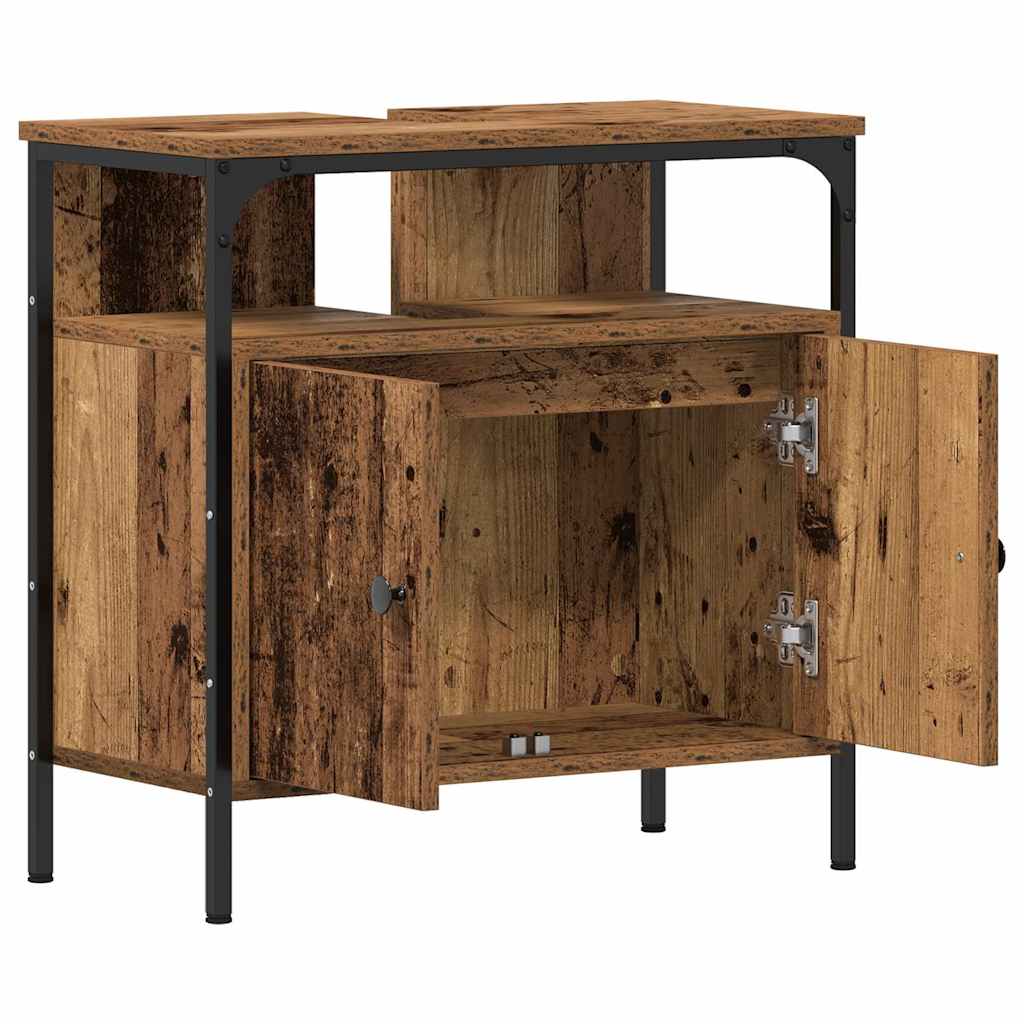 Mobile Lavabo Bagno Legno Antico 60x30x60 cm Legno Multistrato | homemem39