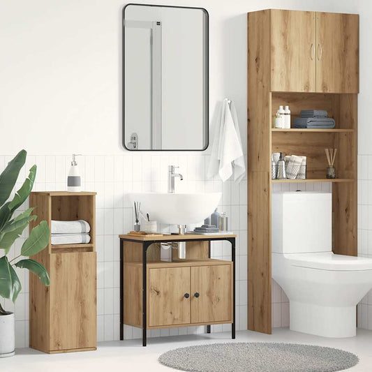 Mobile Lavabo Bagno Rovere Artigianale 60x30x60cm Truciolato | homemem39