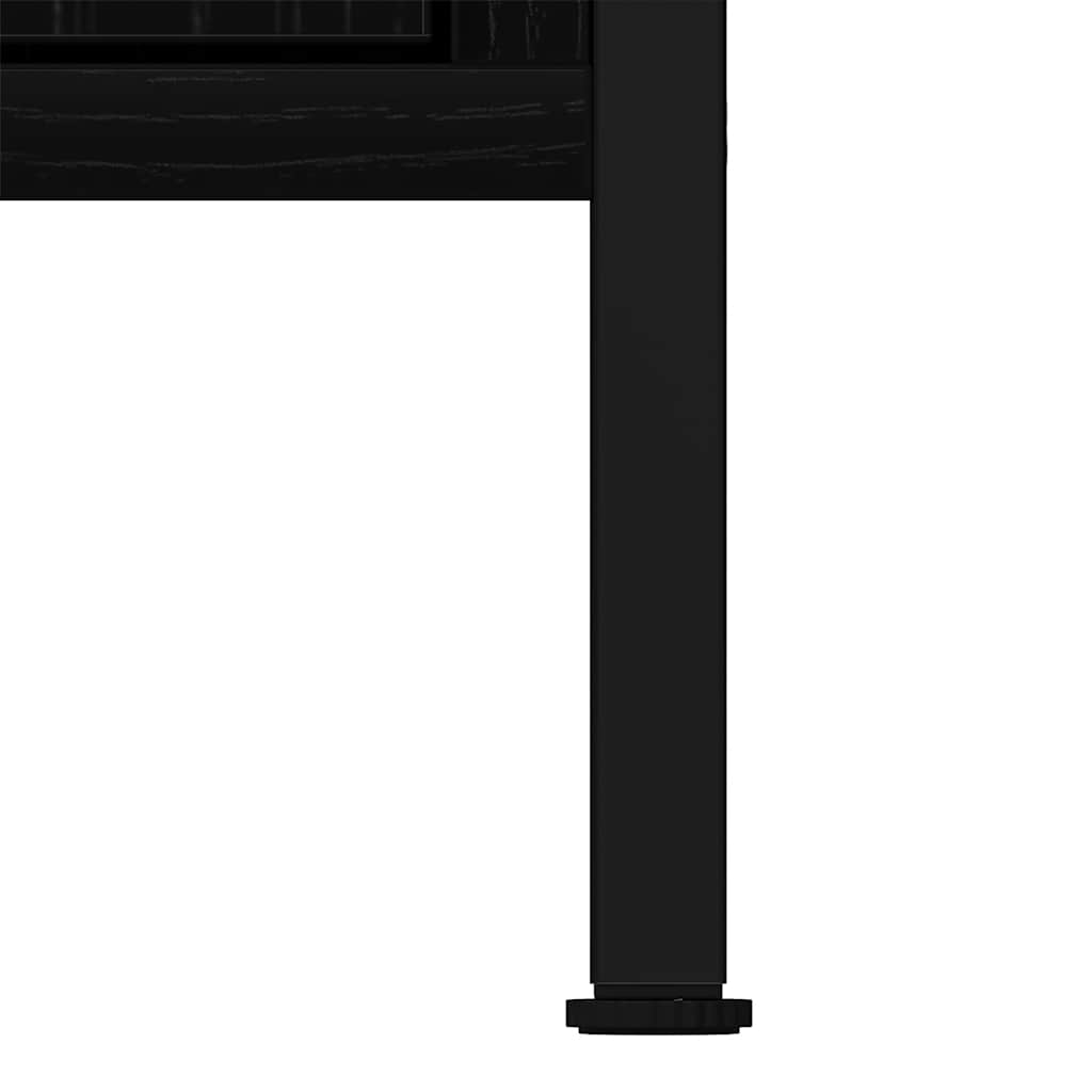 Mobile Lavabo Bagno Rovere Nero 60x30x60cm Legno Multistrato | homemem39