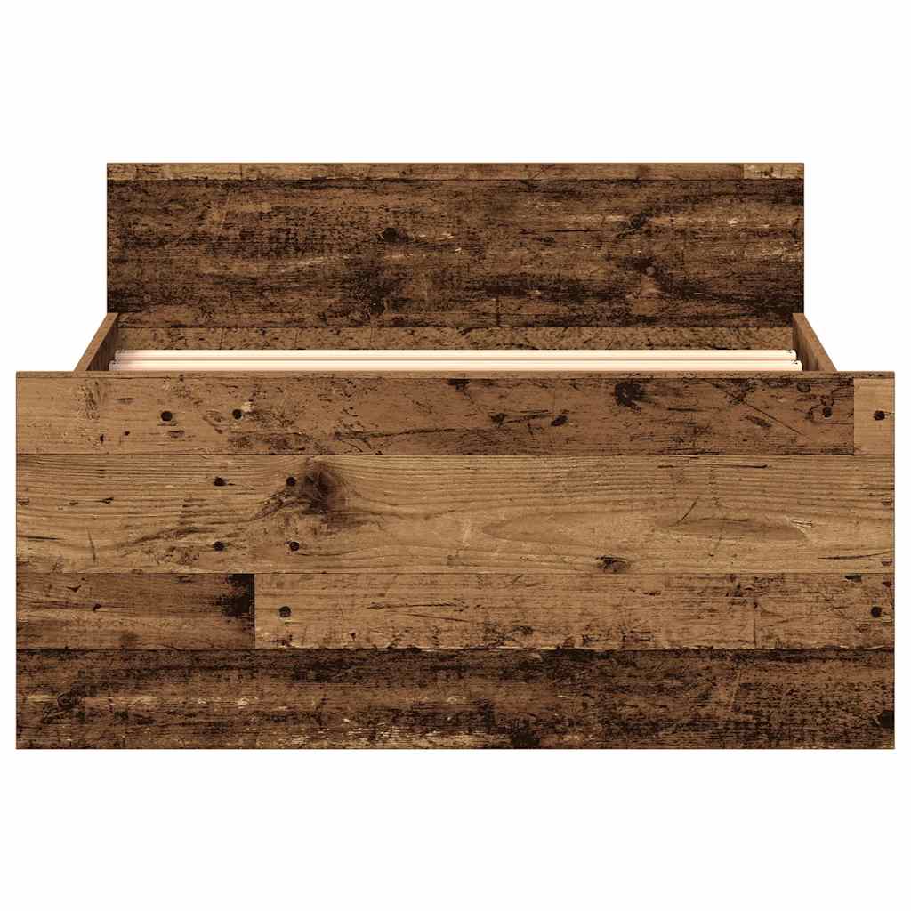 Giroletto senza Materasso Legno Antico 75x190 cm in Truciolato - homemem39