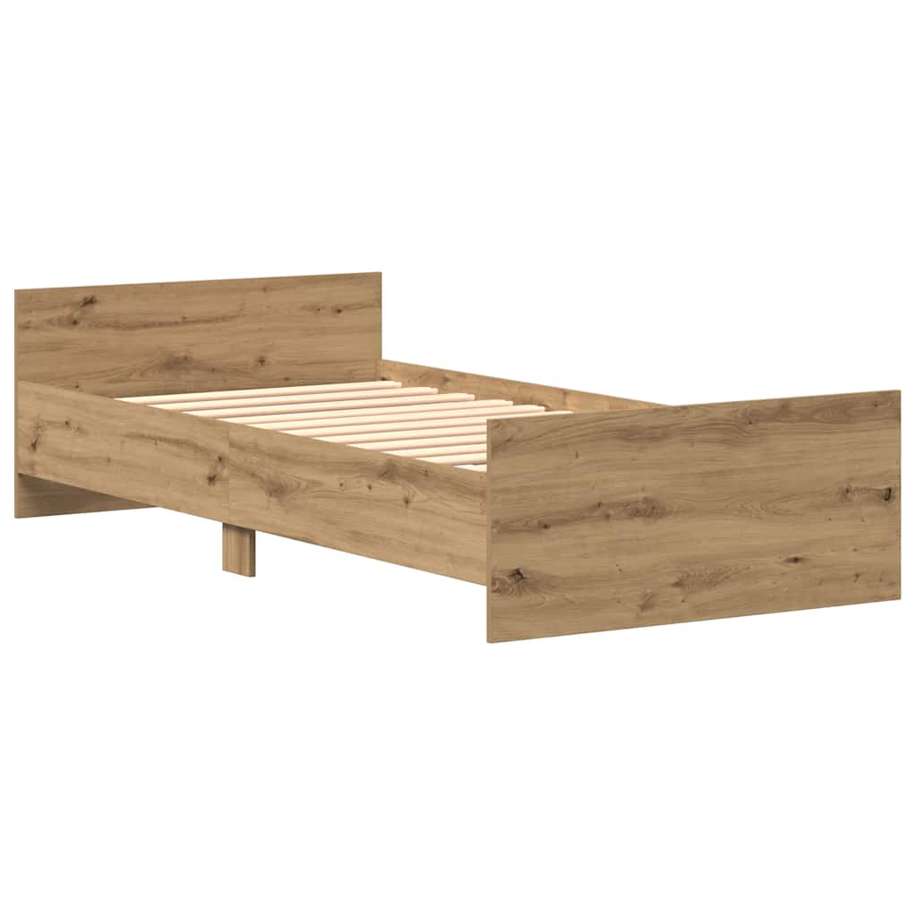 Giroletto senza Materasso Rovere Artigianale 75x190 cm | homemem39