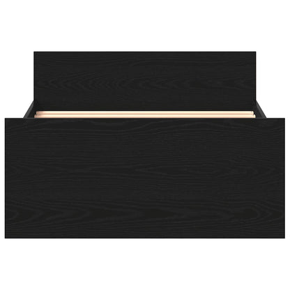 Giroletto senza Materasso Rovere Nero 75x190 cm in Truciolato - homemem39