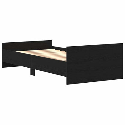 Giroletto senza Materasso Rovere Nero 75x190 cm in Truciolato | homemem39