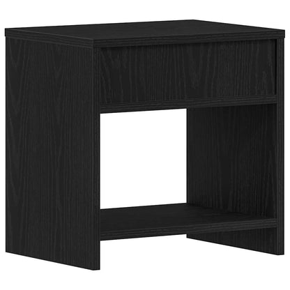 Comodino Rovere Nero 40x30x40 cm in Legno Multistrato - homemem39