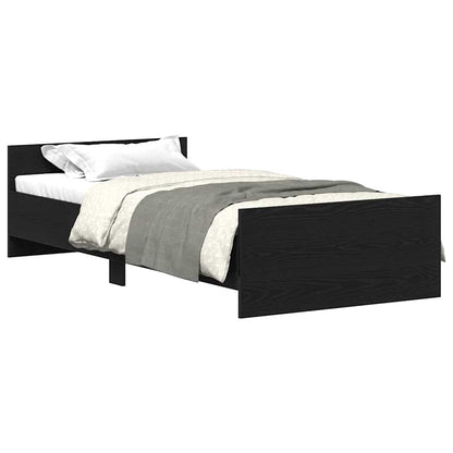 Giroletto senza Materasso Rovere Nero 100x200 cm in Truciolato | homemem39