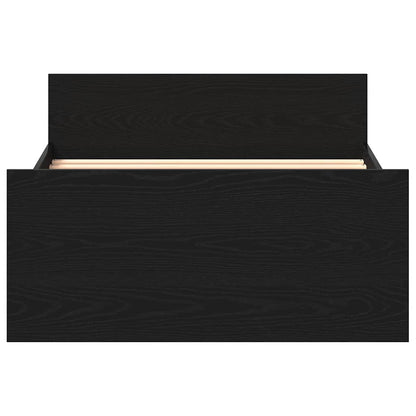 Giroletto senza Materasso Rovere Nero 90x190cm in Truciolato | homemem39