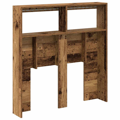 Testiera con Contenitore a LED Legno Antico 100x17x102 cm - homemem39