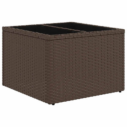 Set Divani da Giardino 8 pz con Cuscini Marrone in Polyrattan | homemem39
