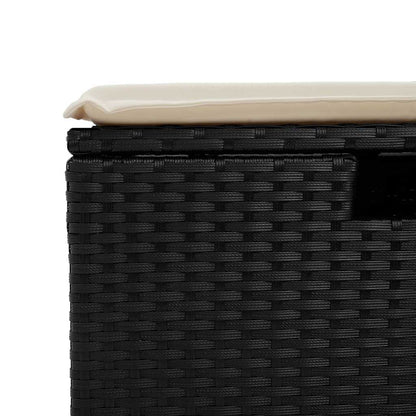 Set Divani da Giardino con Cuscini 8 pz Nero in Polyrattan | homemem39