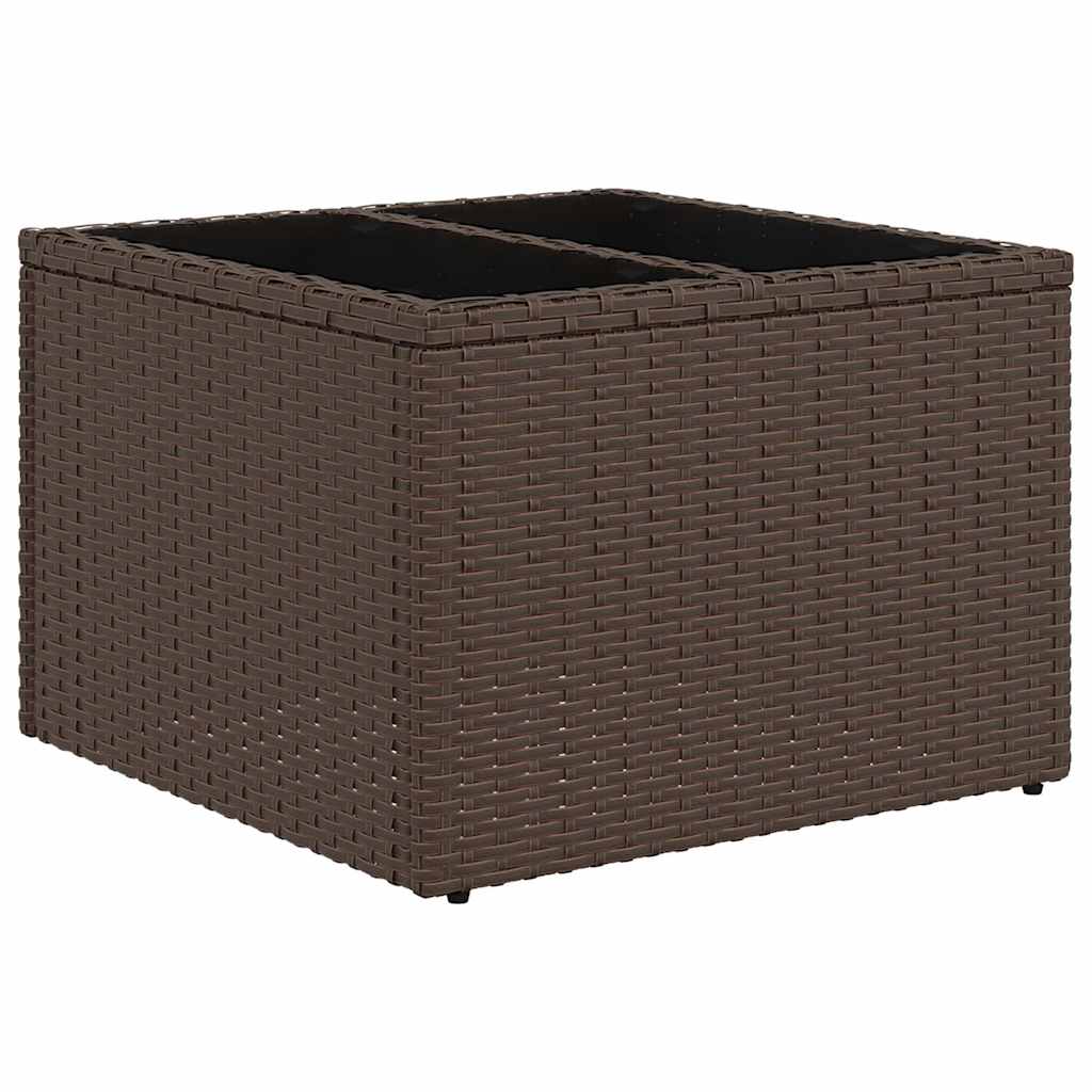 Set Divano da Giardino 6 pz con Cuscini Marrone in Polyrattan | homemem39