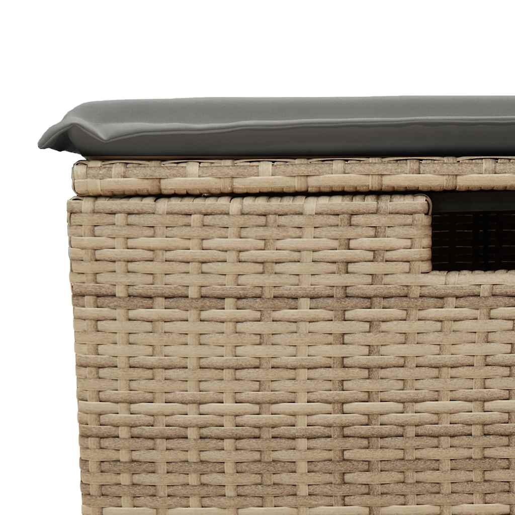 Set Divano da Giardino 6 pz con Cuscini Beige in Polyrattan - homemem39