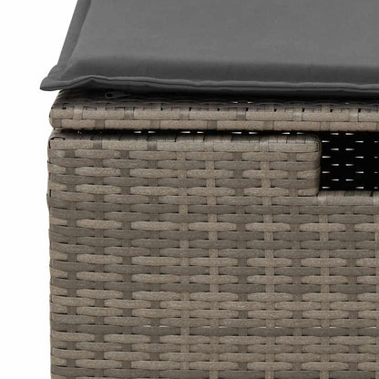 Set Divano da Giardino 6 pz con Cuscini Grigio in Polyrattan | homemem39