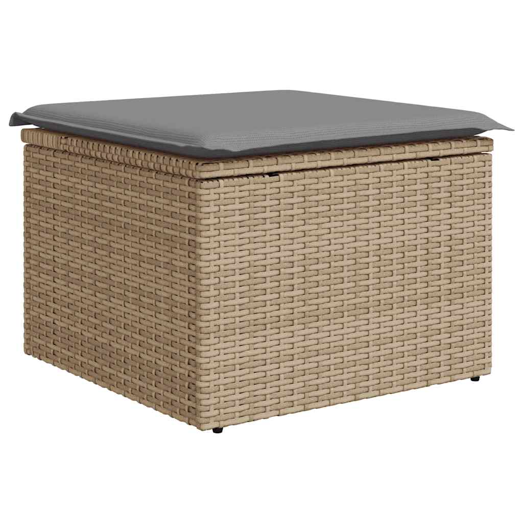 Set Divano da Giardino 6 pz con Cuscini Beige in Polyrattan | homemem39