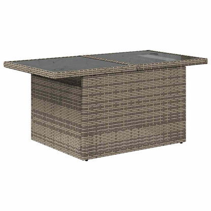 Set Divano da Giardino 6pz con Cuscini Grigio Polyrattan Acacia