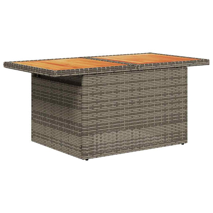 Set Divano da Giardino 9 pz con Cuscini Grigio in Polyrattan | homemem39