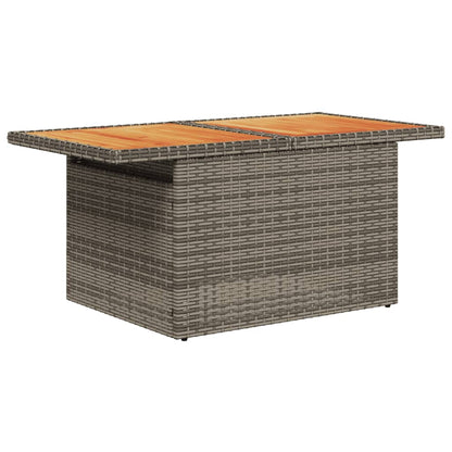Set Divano da Giardino 9 pz con Cuscini Grigio in Polyrattan | homemem39