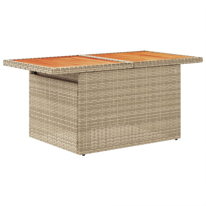 Set Divano da Giardino 5 pz con Cuscini Beige in Polyrattan