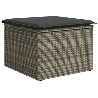 Set Divano da Giardino 8 pz con Cuscini Grigio in Polyrattan | homemem39