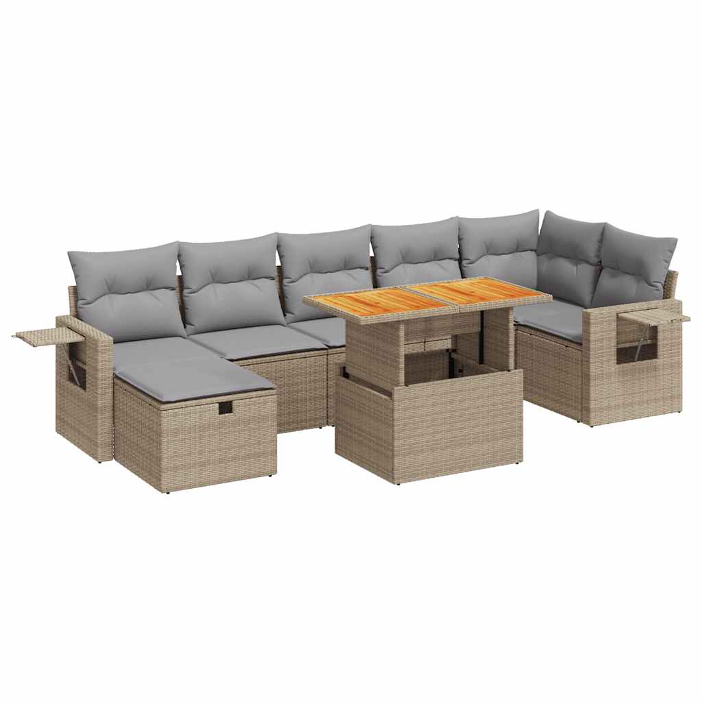 Set Divano Giardino 5 pz con Cuscini Acacia