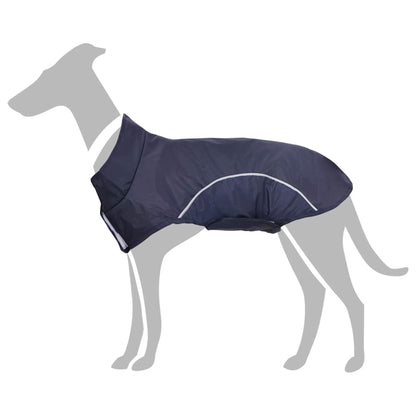 Impermeabile per Cani con Strisce Riflettenti Poliestere L