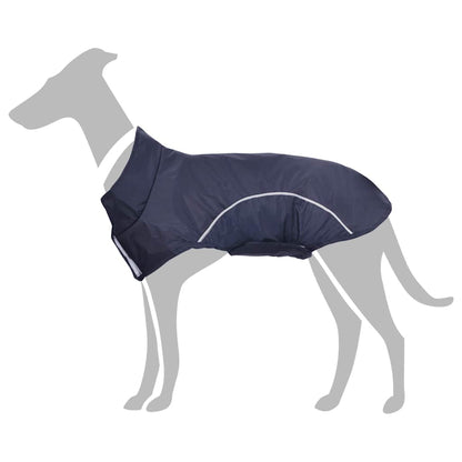 Impermeabile per Cani con Strisce Riflettenti Poliestere XL