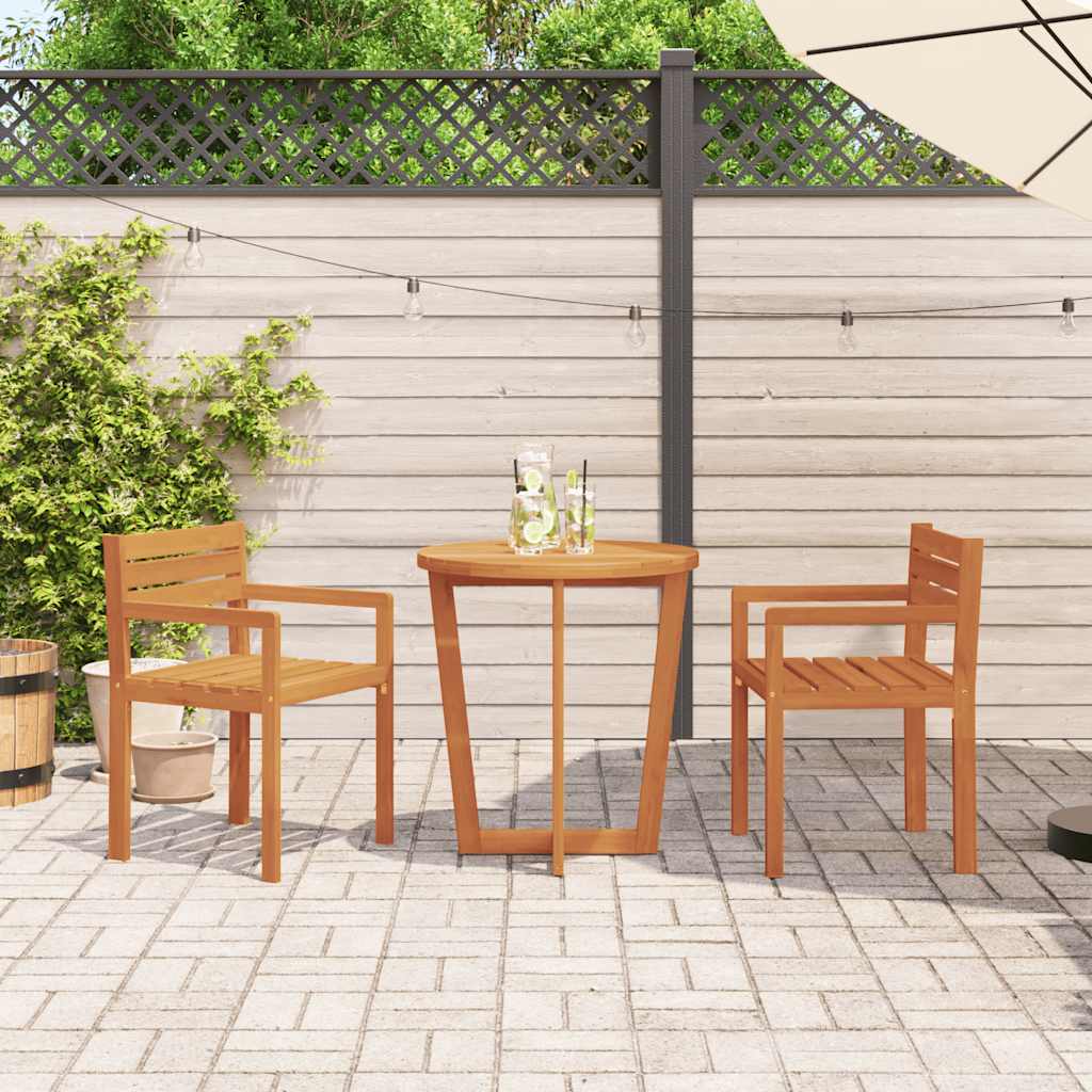 Sedie da Giardino 2 pz 50x53x80 cm Legno Massello di Acacia