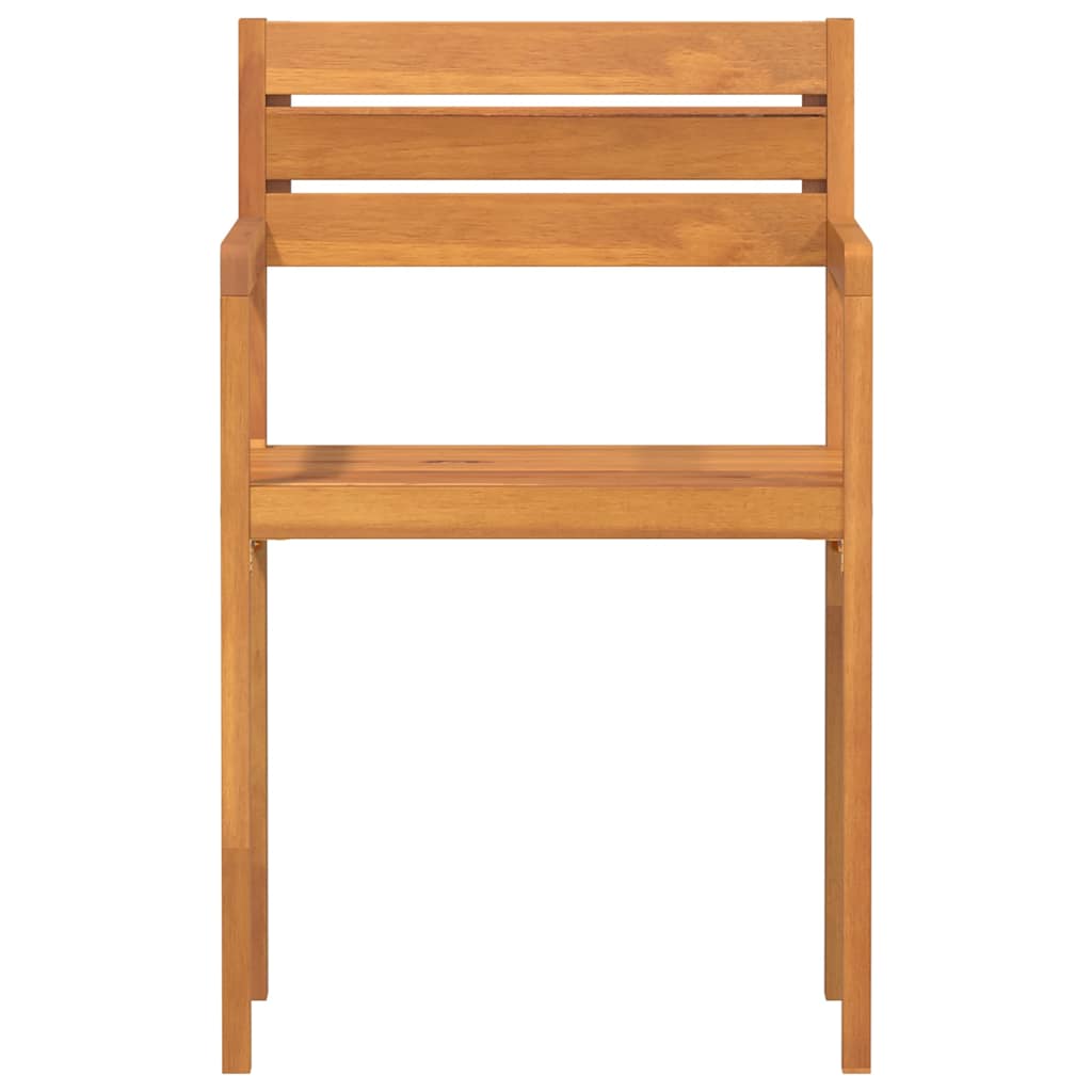 Sedie da Giardino 2 pz 50x53x80 cm Legno Massello di Acacia