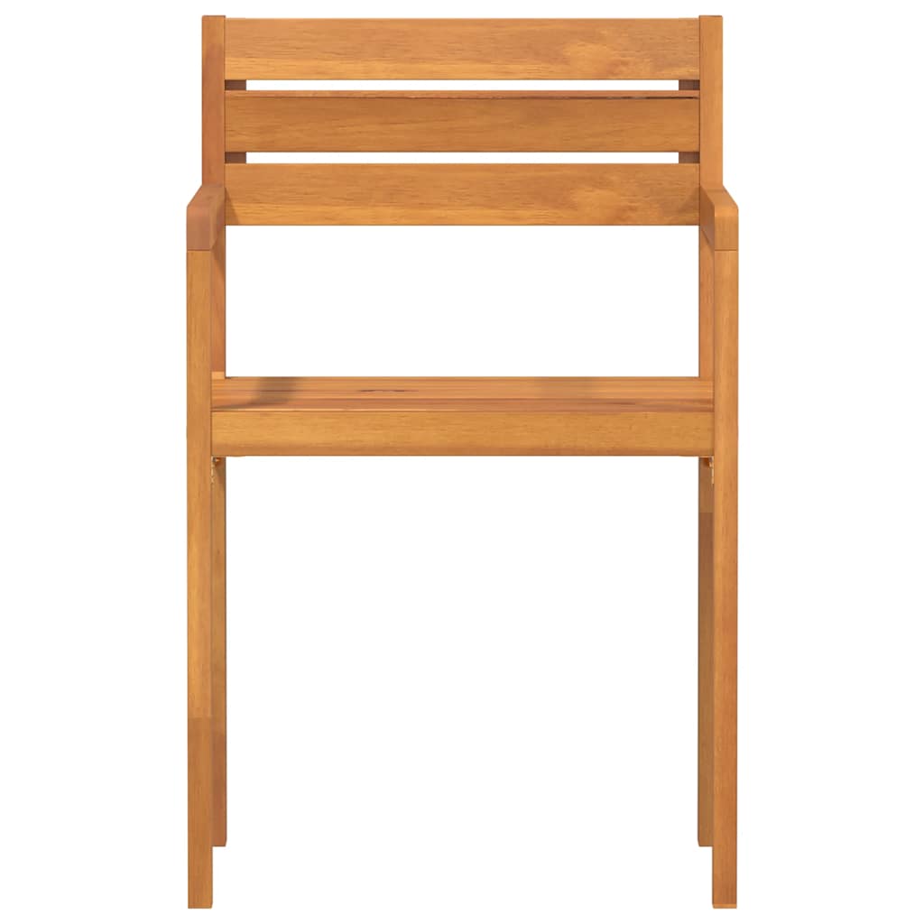 Sedie da Giardino 4 pz 50x53x80 cm Legno Massello di Acacia