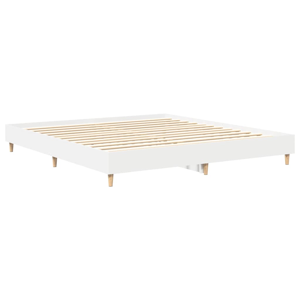 Giroletto senza Materasso Bianco 200x200 cm Legno Multistrato - homemem39