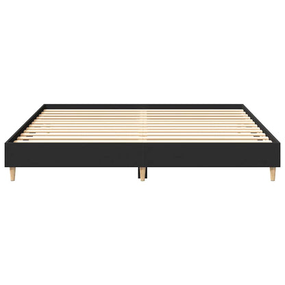 Giroletto senza Materasso Nero 200x200 cm in Legno Multistrato | homemem39