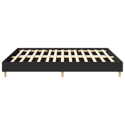 Giroletto senza Materasso Nero 200x200 cm in Legno Multistrato | homemem39
