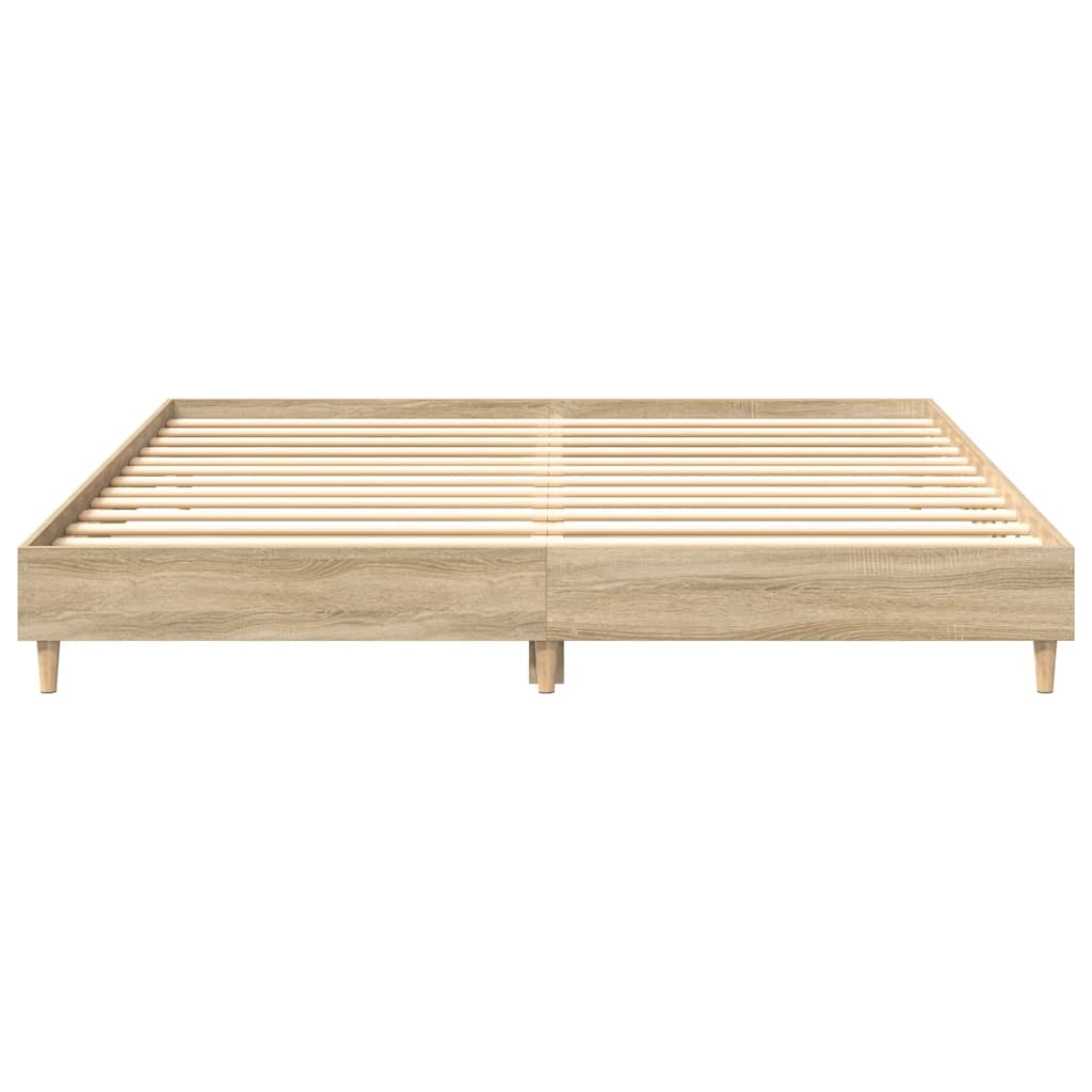 Giroletto senza Materasso Rovere Sonoma 200x200cm in Truciolato | homemem39