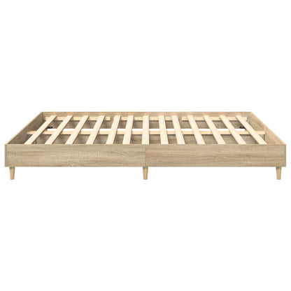 Giroletto senza Materasso Rovere Sonoma 200x200cm in Truciolato | homemem39
