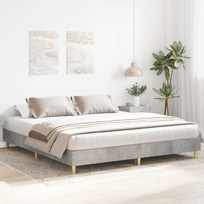 Giroletto senza Materasso Grigio Cemento 200x200 cm Truciolato